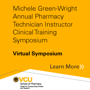 VDOE - Michele Green-Wright Annual Pharmacy Technician Instructor Clinical Training Symposium Banner
