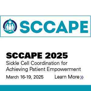 SCCAPE 2025: Sickle Cell Care Coordination for Achieving Patient Empowerment Banner