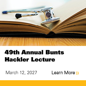 49th Annual Bunts Hackler Lecture - 2027 Banner